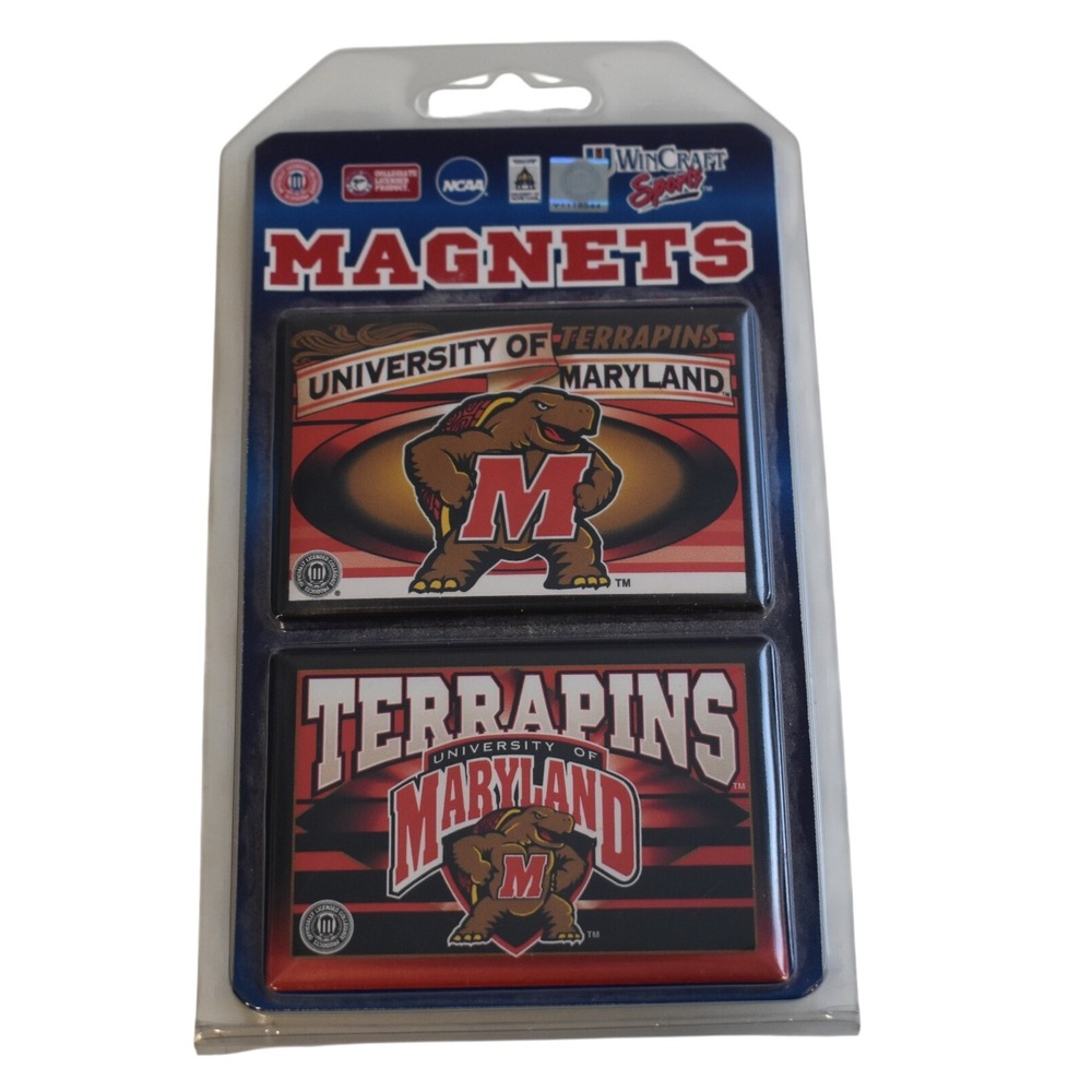 WinCraft Maryland Terrapins Magnets NEW NCAA 2-Pack Testudo Mascot